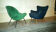 Reare Fauteuil Club Wing chair organic annéee 50