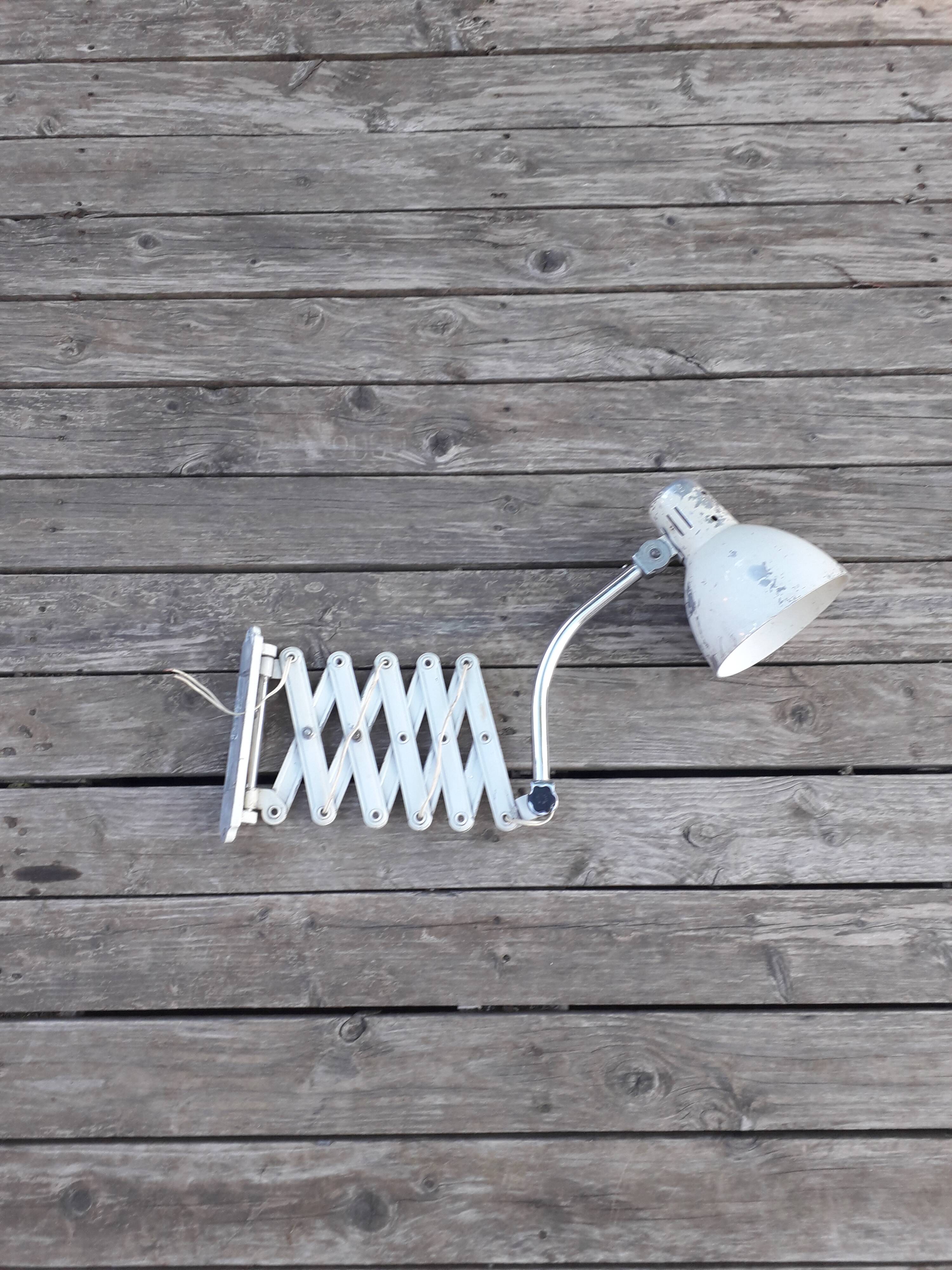 Old scissor wall light - Industrial / workshop - 1950