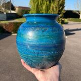 Large Aldo Londi Bitossi vintage ceramic vase