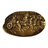 Vide poche bronze decor relief char romain