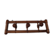Ancien porte manteaux en bois  3 têtes