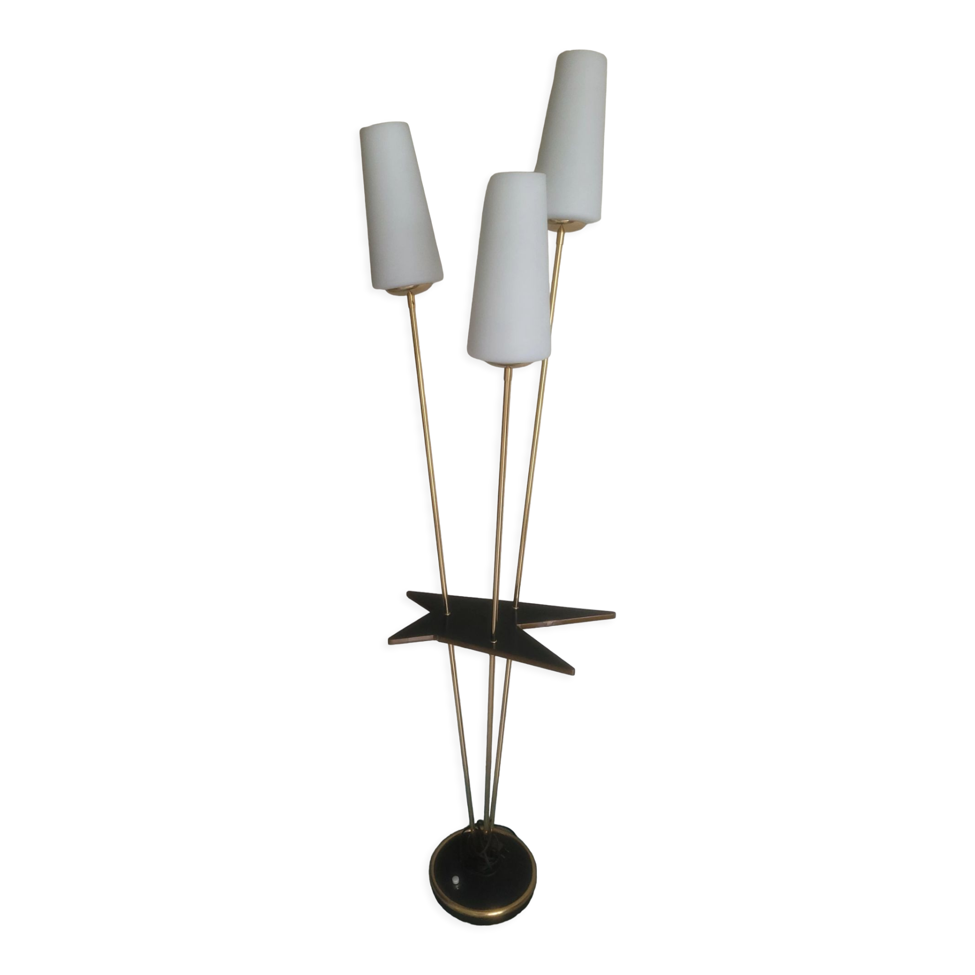 Vintage floor lamp 3 tulips and formica