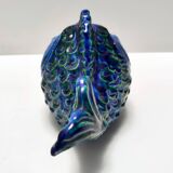 Rimini Blue Ceramic Fish Money Box by Bitossi, Italy