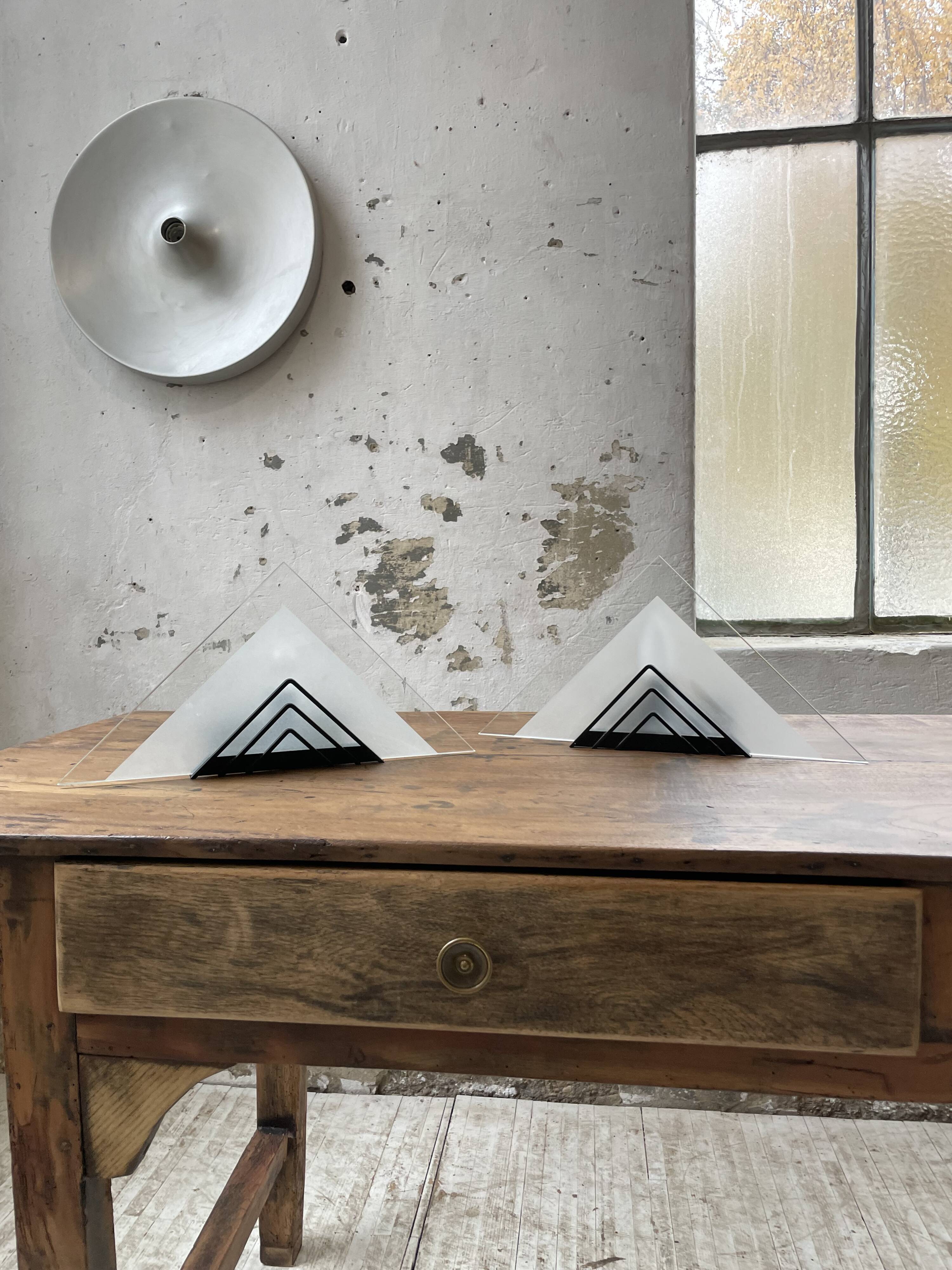 Pair of 80s wall lights