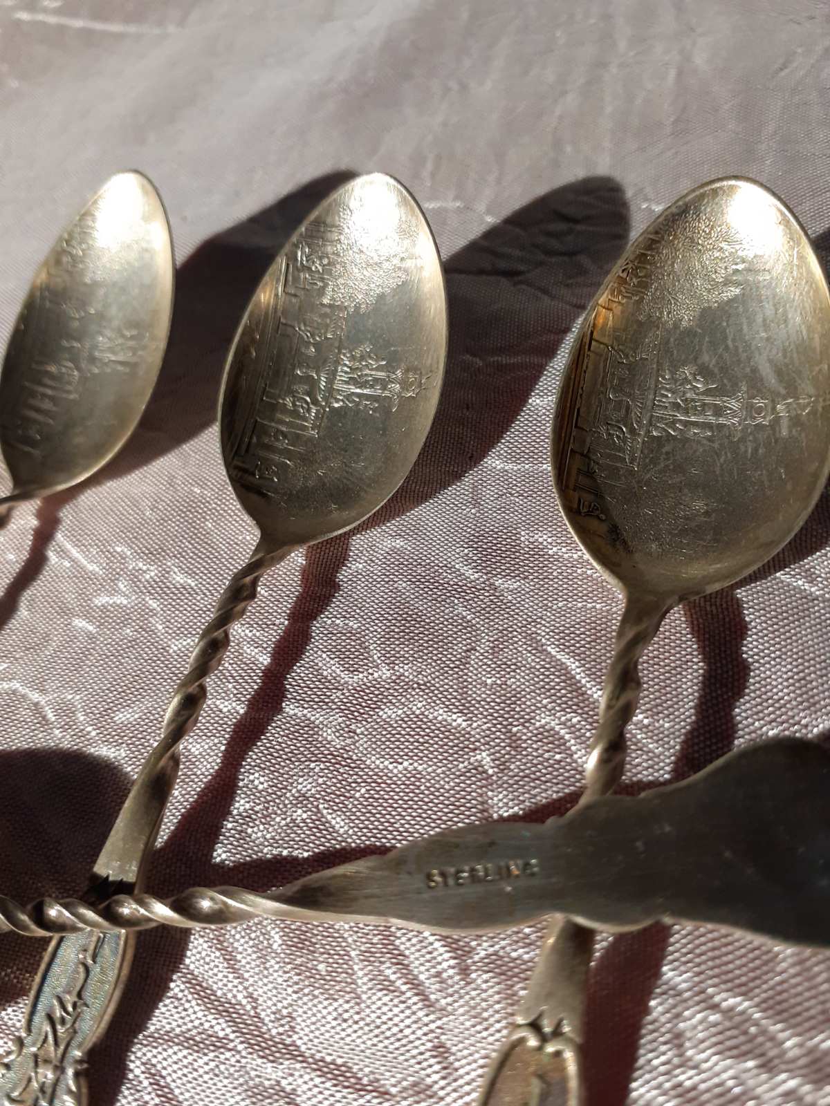 4 Silver teaspoons