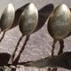 4 Silver teaspoons