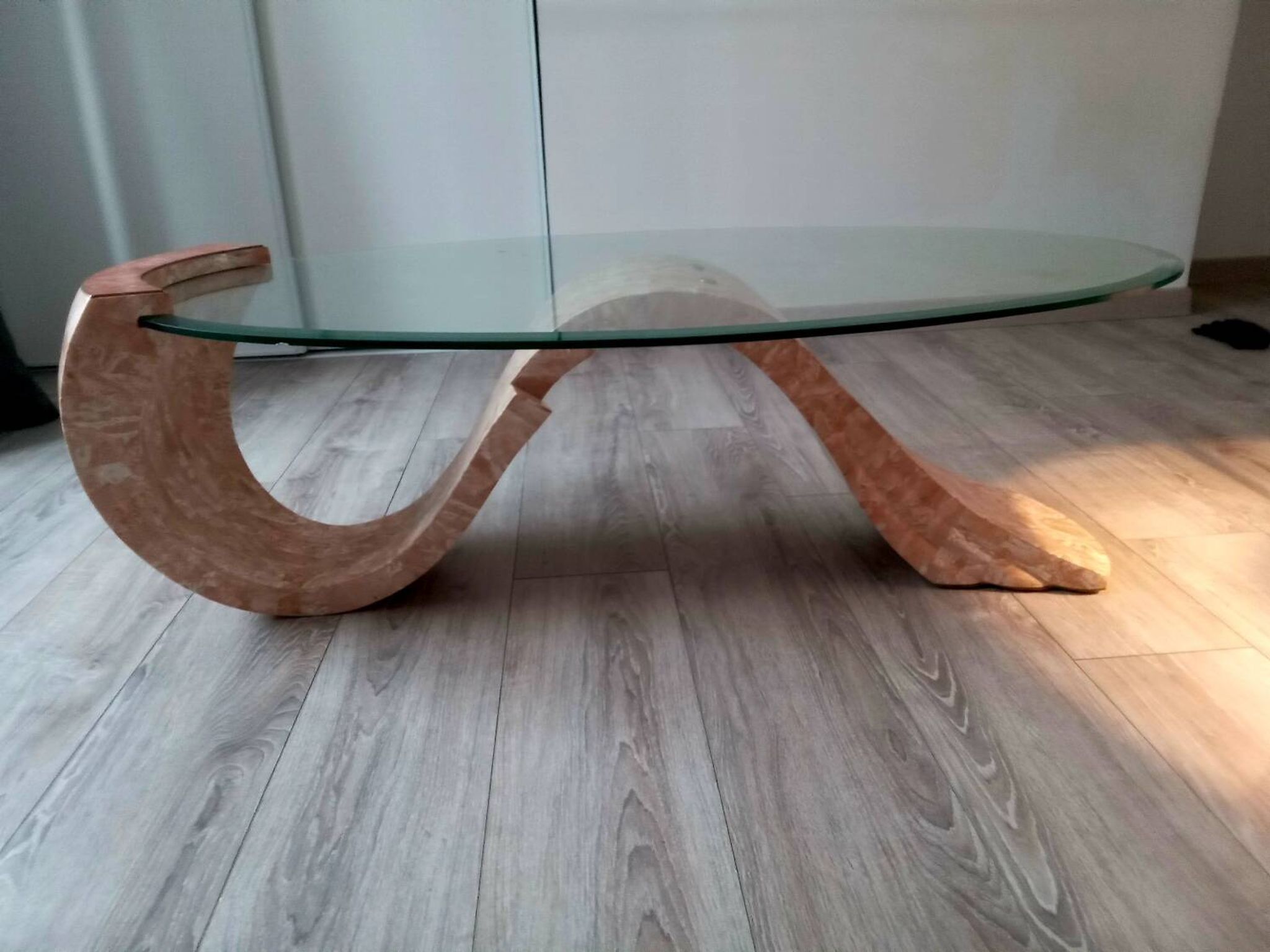 Designer coffee table in the style of Willy Rizzo / Roche Bobois.