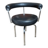 LC-7 Swivel Armchair by Le Corbusier, Cassina edition, 1980s