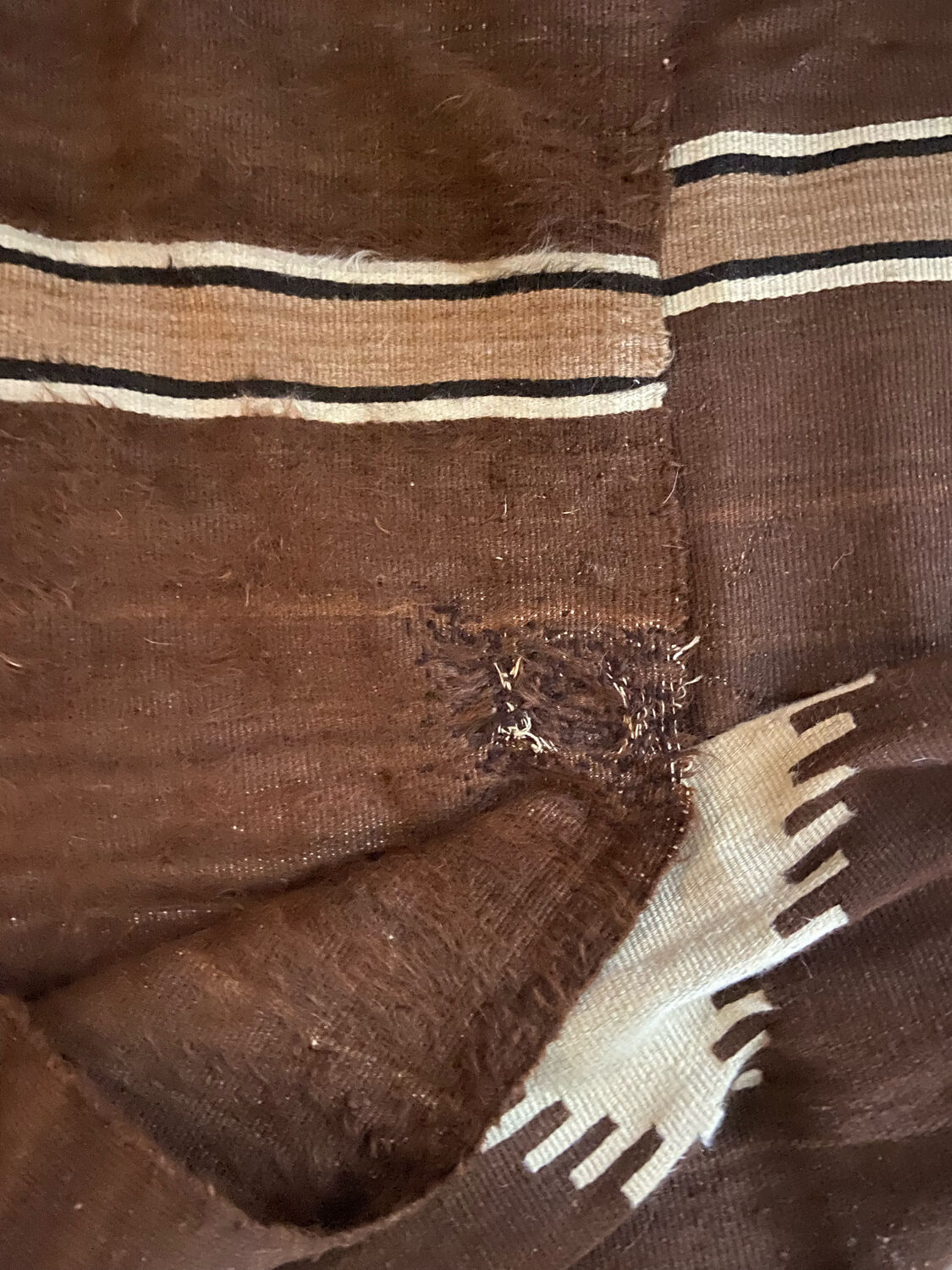 Ethnic mohair rug