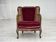 1950s, Danish armchair, furniture velour, ash wood,, mesh.