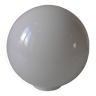Ancien abat jour globe boule sphère en verre blanc lustre lampe luminaire n°8/11