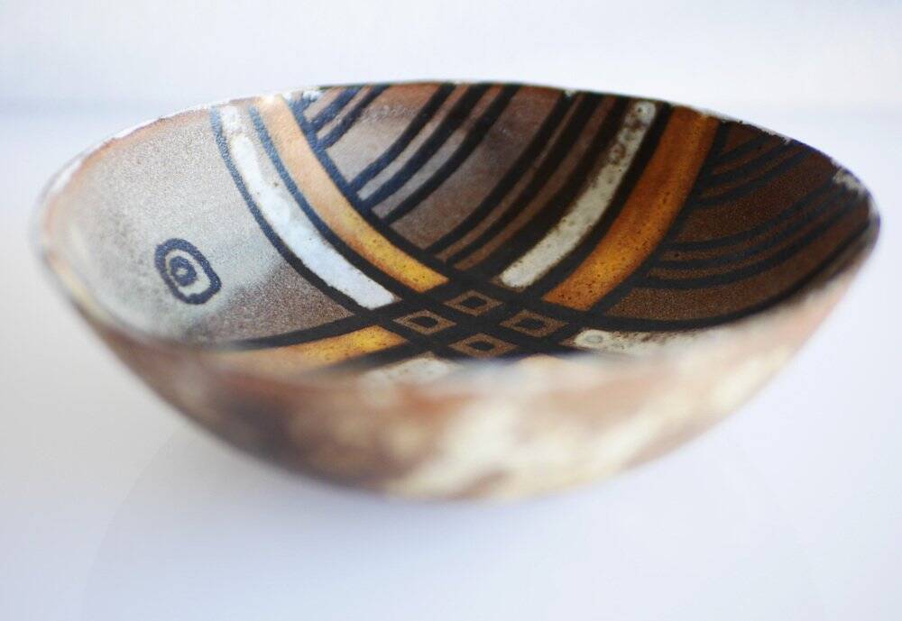Modern ceramic bowl by Alexandre Kostanda, 1960s