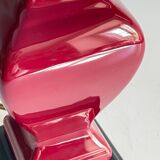 Ceramic lamp and vintage velvet