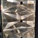 Mirror with crystal glass decorated frame, 1960s, back light, height 95 cm
