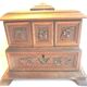 Jewelry box Sculpture Wood Black Forest, 3 compartments, Cabinet Napoléon III