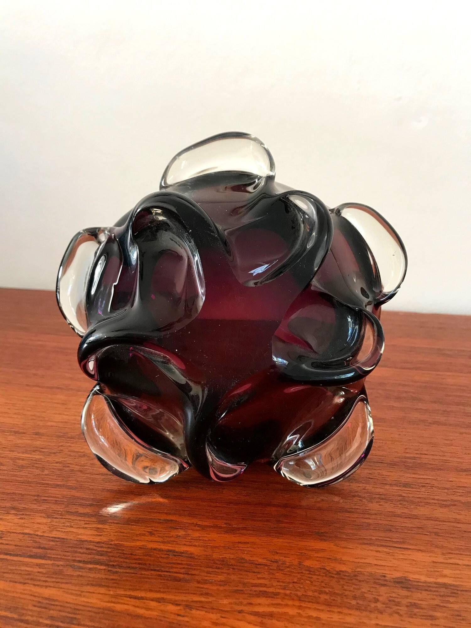 Vide poche en verre de Murano vintage années 60