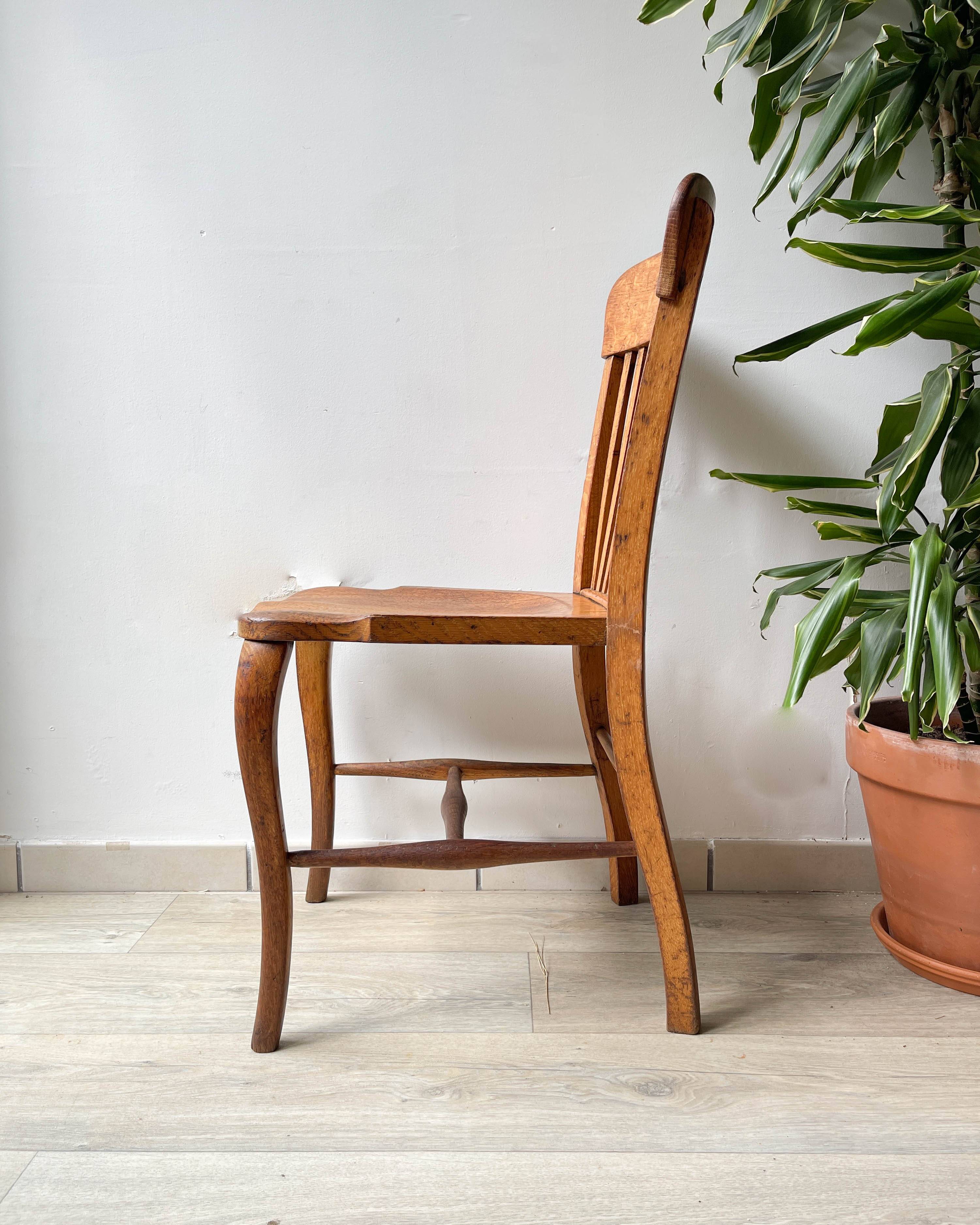 Office chair in solid oak baumann b8 19220/30