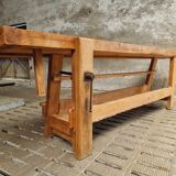 Old workbench XXL side table counter