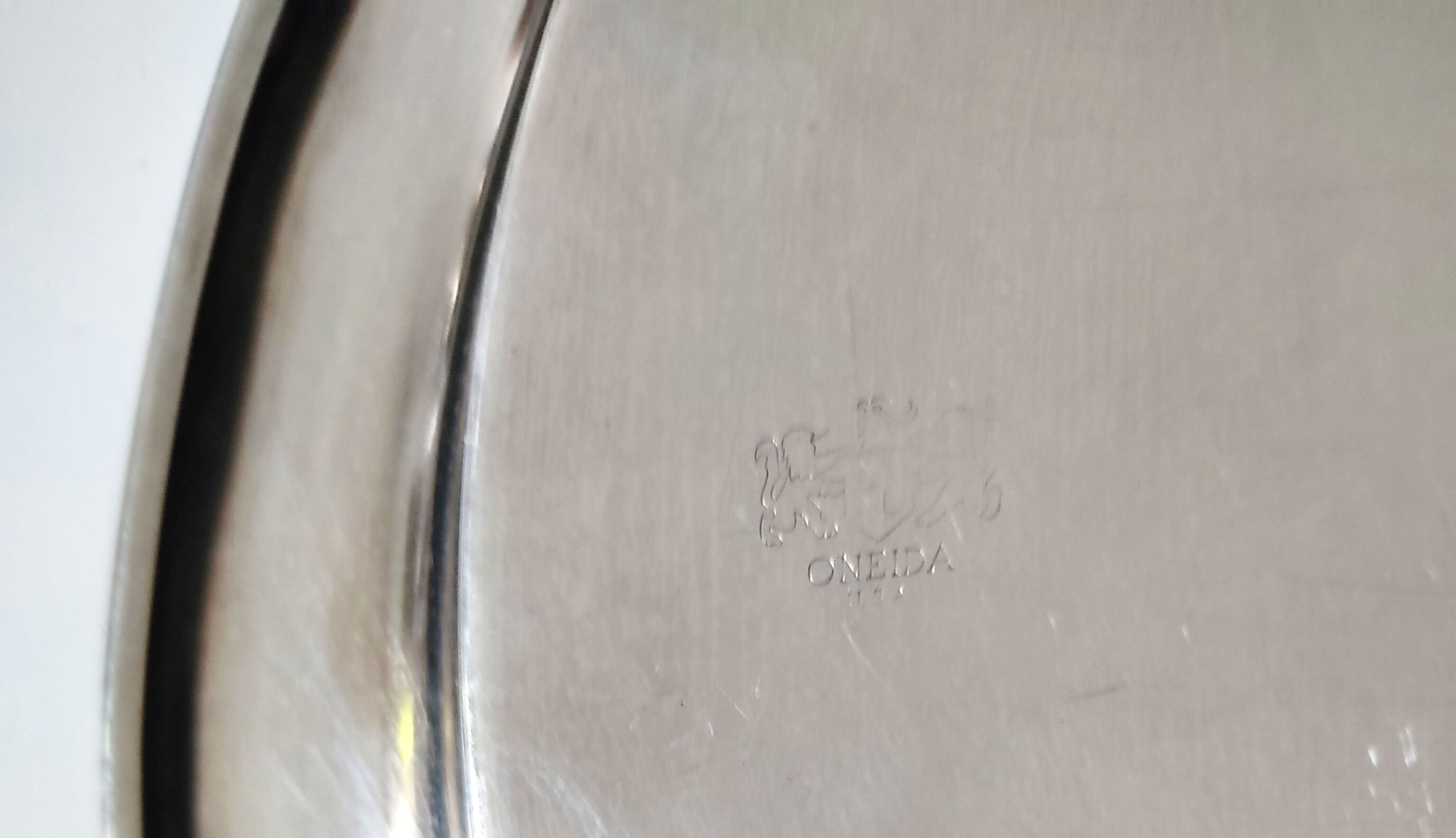 Plateau Métal argenté Oneida USA