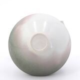 Signed spinning top vase in porcelain, 1970s