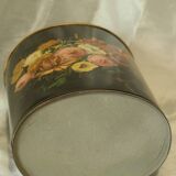 Vintage silkscreened sheet metal paper basket Napoleon III style
