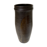 Enamelled sandstone vase