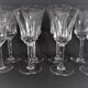 Set of 6 water glasses and 6 wine glasses in cut crystal Val Saint Lambert