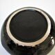 Black ceramic ashtray and vintage gold 50/60