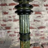 Louis XVI style carved wooden halogen column