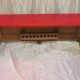 Neo-Renaissance style red top bench