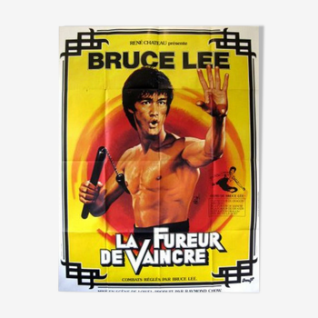 Affiche cinéma Bruce Lee "La fureur de vaincre" 120x160 cm