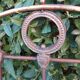 Napoleon III headboard in iron and brass L127xH139