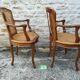 Louis xv style canne chairs