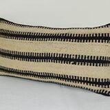 Couverture d'oreiller en laine Kilim organique simple faite à la main, 10'' X 20'' (25 x 50 Cm)