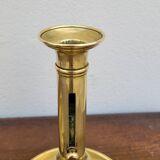 Paire de Bougeoirs Louis Philippe en laiton 1900s