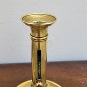 Paire de Bougeoirs Louis Philippe en laiton 1900s