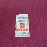 Beveled octagonal mirror, Saint Gobain, Art Deco 40s 50s