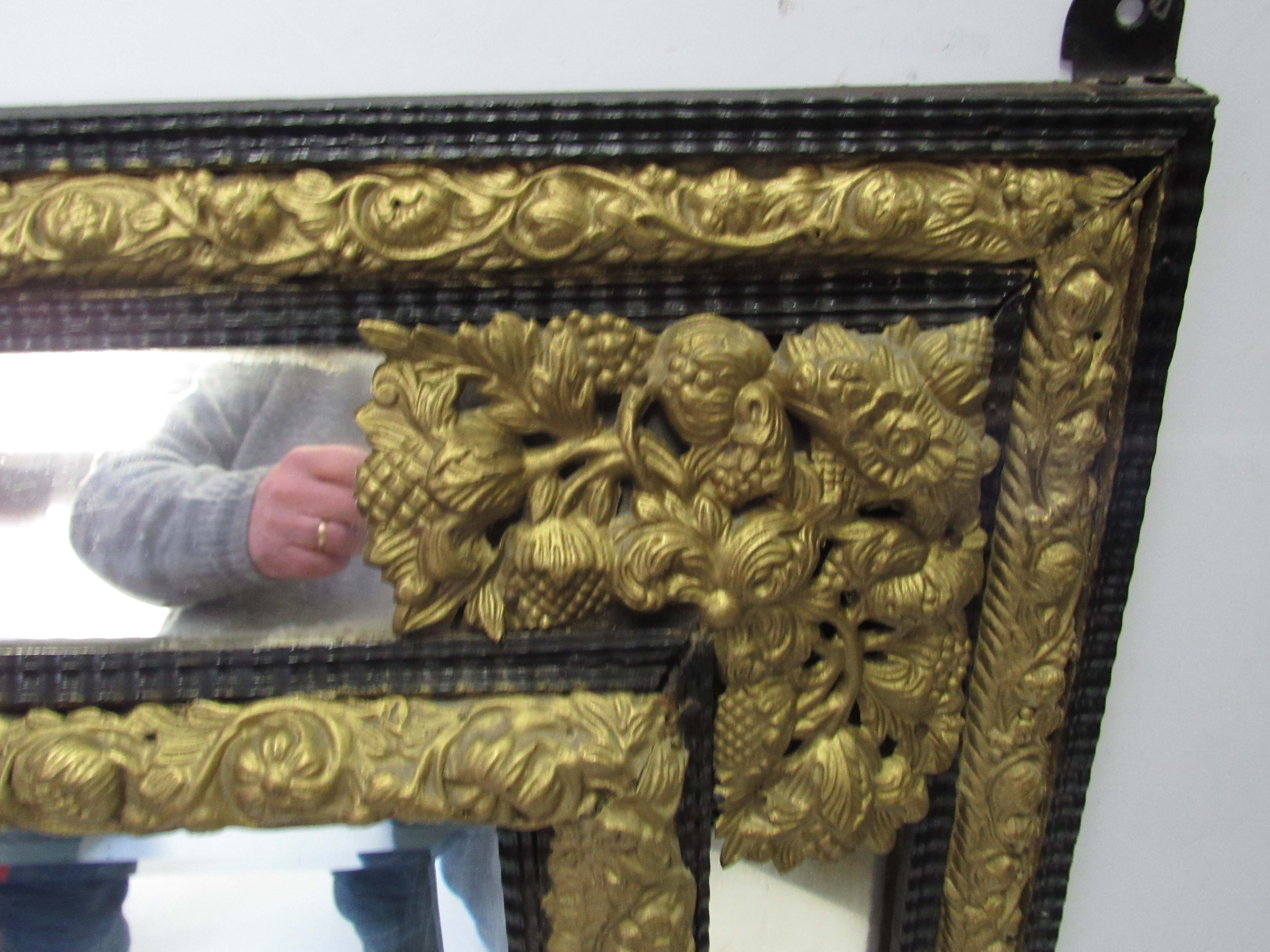 19th period beveled mirror 80x98cm