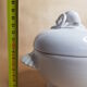 White enamelled ceramic candy box