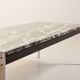 Kho Liangh Black Marble and Brushed Steel Coffee Table by Artifort 1960s