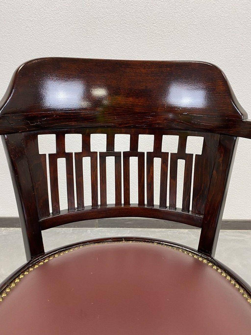 Office chair no. 714 by Otto Wagner for J.J. Kohn