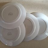 Set of 4 plates HBCM Creil-Montereau