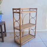 Rattan shelf