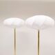 Modern Scandinavian floor lamps in brass "ENCO", Sweden, 1970s