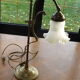 Reglable brass table lamp