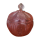 Bonbonnière glass old rose