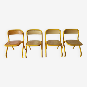 Lot de 4 chaises maternelle