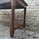 Extendable oak farmhouse table
