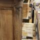 Louis XV XVIIIth century walnut commode with a grey patinated painted top.