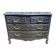 Louis XV style black lacquered chest of drawers with four drawers.